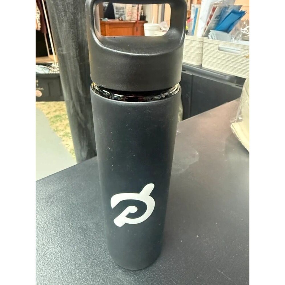 Official Peloton Branded Stainless Water Bottle - Black